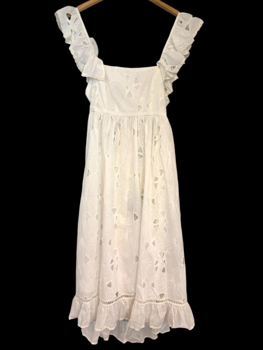 Anthropologie Forever That Girl Tie-Back Ruffled Eyelet Dress NWT - Picture 5 of 8